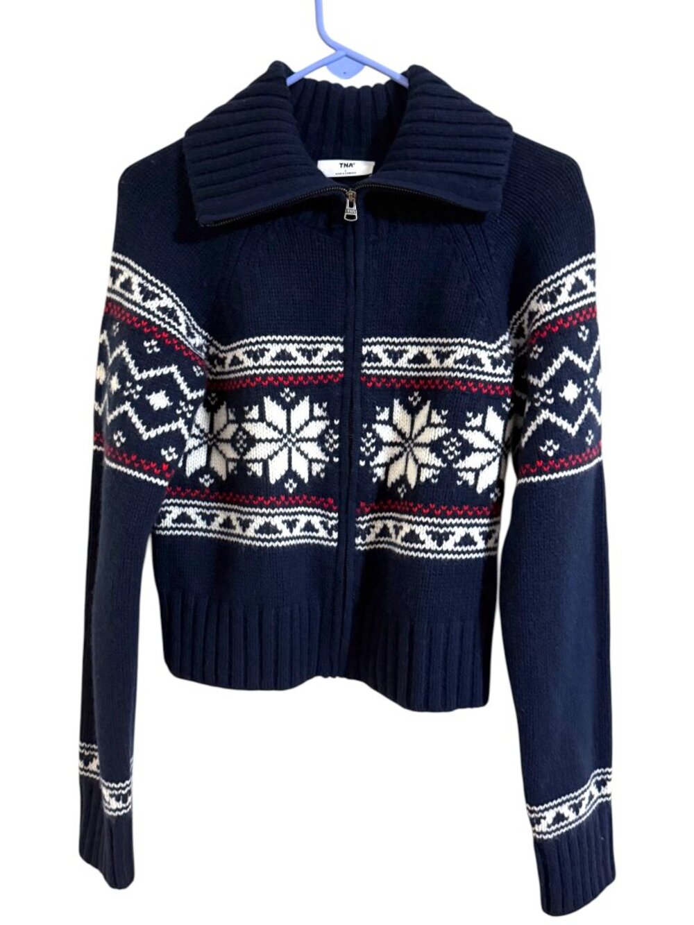 NWOT TNA Ambient Zip-Up Sweater - Picture 5 of 10
